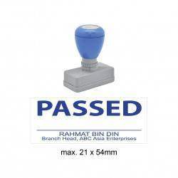 Pre-Inked Stamp MY2154, 21x54mm