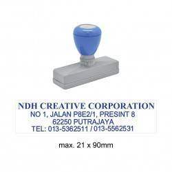 Pre-Inked Stamp MY2190, 21x90mm