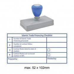 Pre-Inked Stamp MY52102, 52x102mm