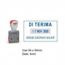 Trodat 2910 12-Hour Time & Date Stamp